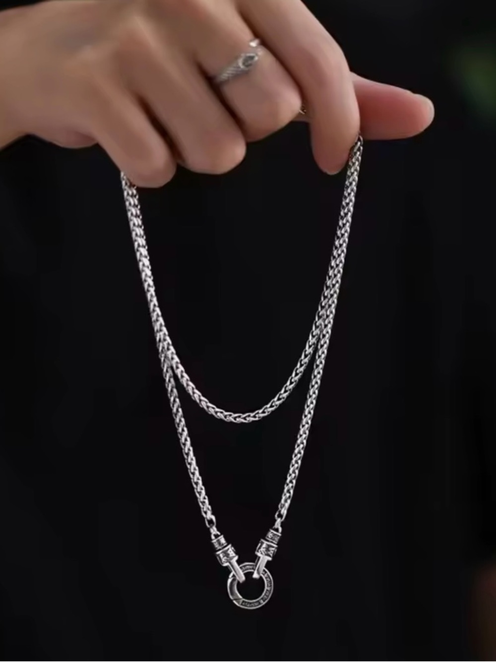 New Silver Rope Chain, Stamped - Picture 4 of 11